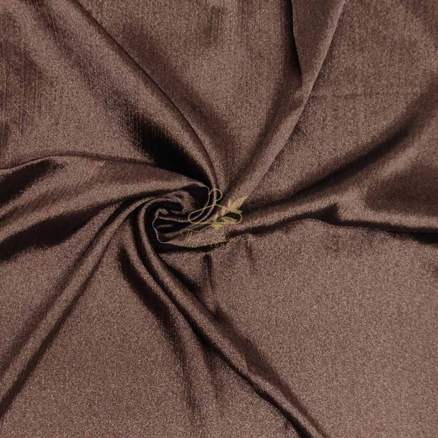 Crinkle Silk - Cocoa Brown