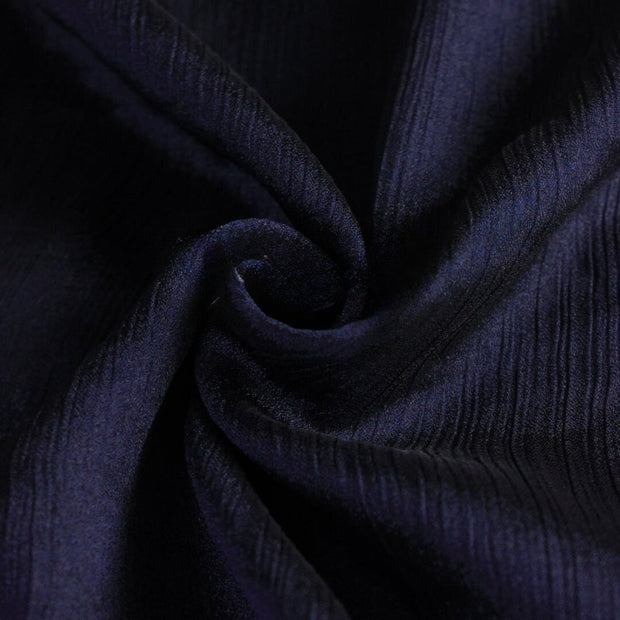 Crinkle Silk - Navy Blue