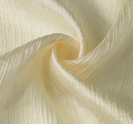 Crinkle Silk - Cream