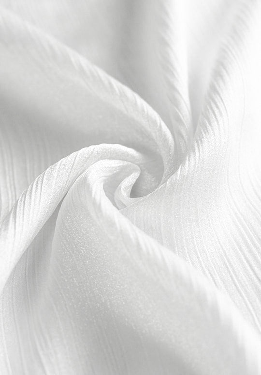 Crinkle Silk - White