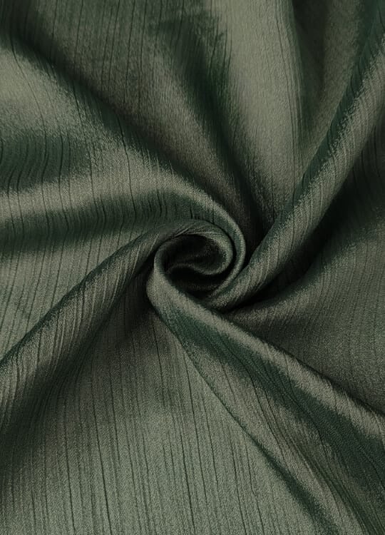 Crinkle Silk - Mehndi Green