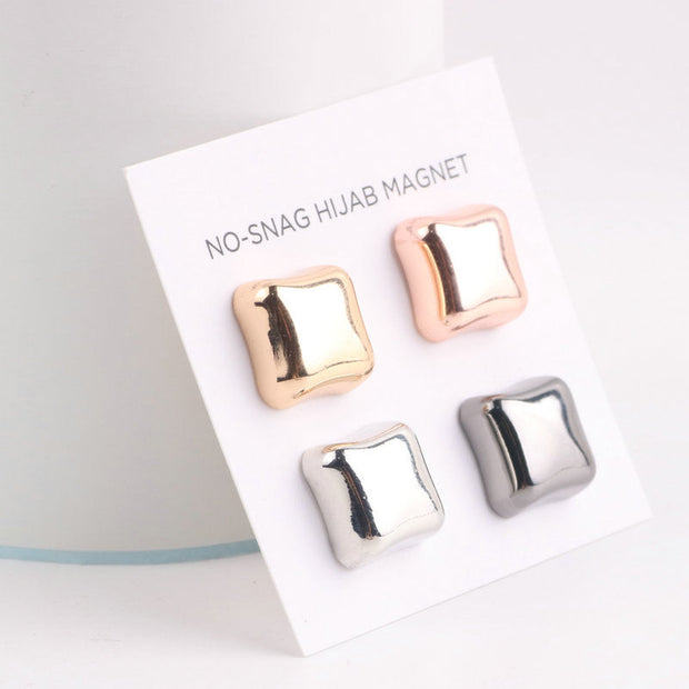 Metal Hijabs Magnets - Square Shining